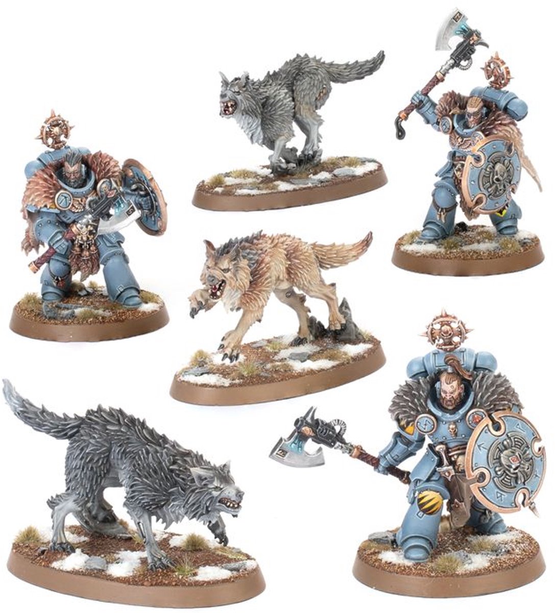 Warhammer 40.000 40K - Space Wolves - Wolf Guard Headtakers - 53-29 (vernieuwde editie)