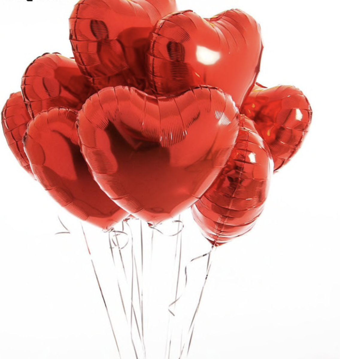 Folie Ballonnenset Hart Rood - 10 Stuks - 45cm - Helium Ballon