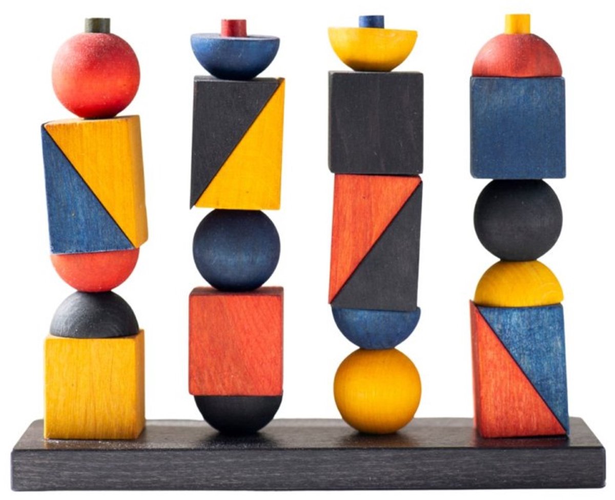 Montessori - Educatief Speelgoed - Wooden Story - Geïnspireerd - modern - stapelspel - Kleurrijk - Speelgoed