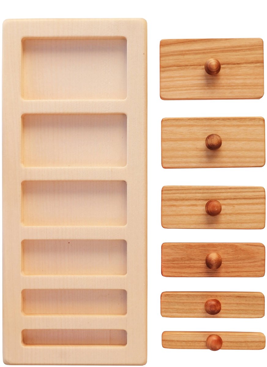 Wooden Story - Houten Puzzelblokken - Breed en Smal