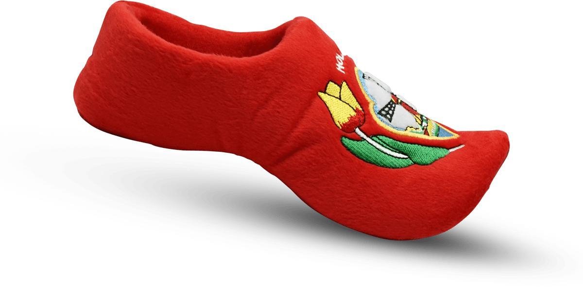 Klompsloffen rood - Maatkeuze: 39-41