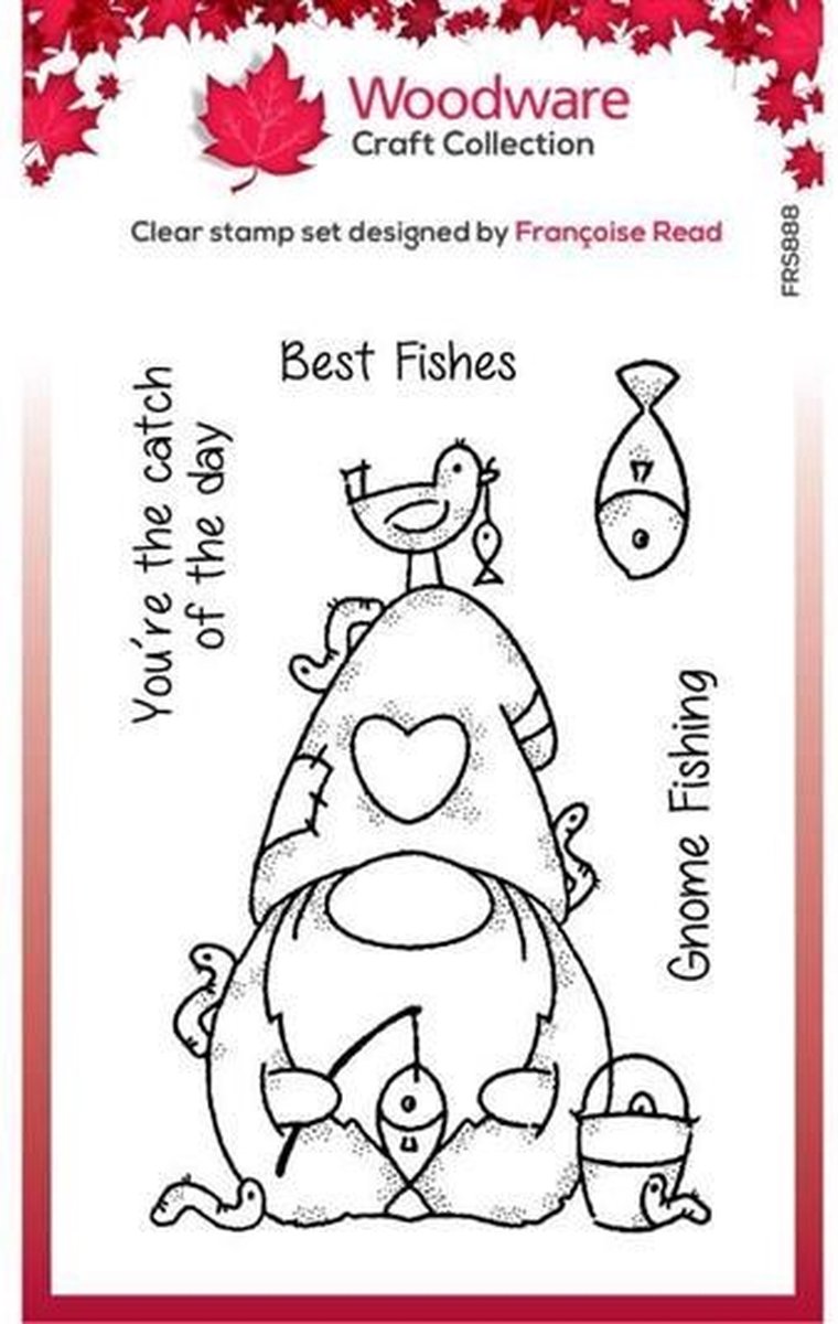 Fishing Gnome Clear Stamp (FRS888)