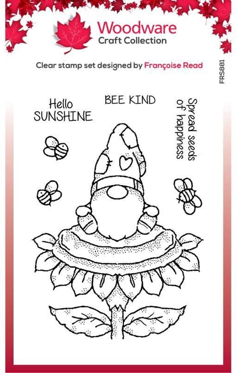 Sunflower Gnome Clear Stamp (FRS881)