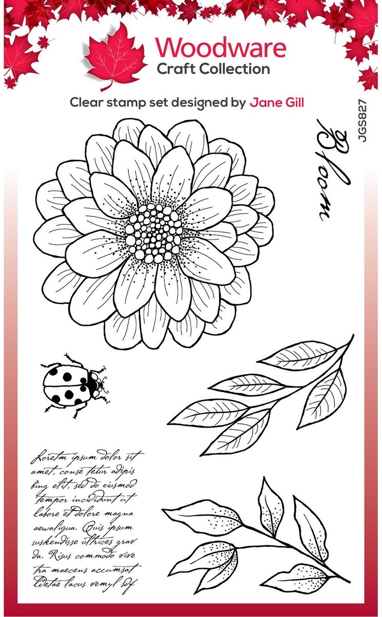 Woodware Clear Singles Stamp Ditsy Daisy