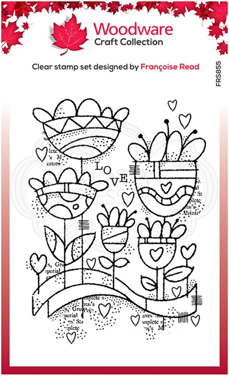 Woodware Clear stamp - Bloementuin - A6 - Polymeer