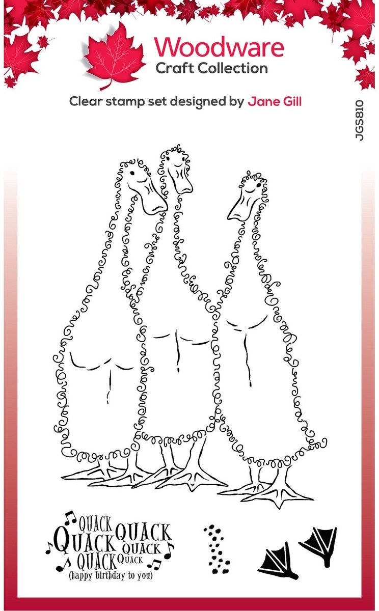 Woodware Fuzzie friends clear stempel Morris, James & Bill