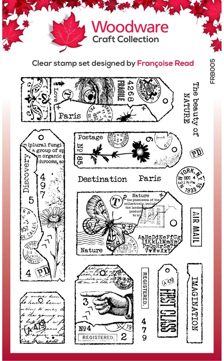 Woodware • Clear Singles Stamp Tag Collection