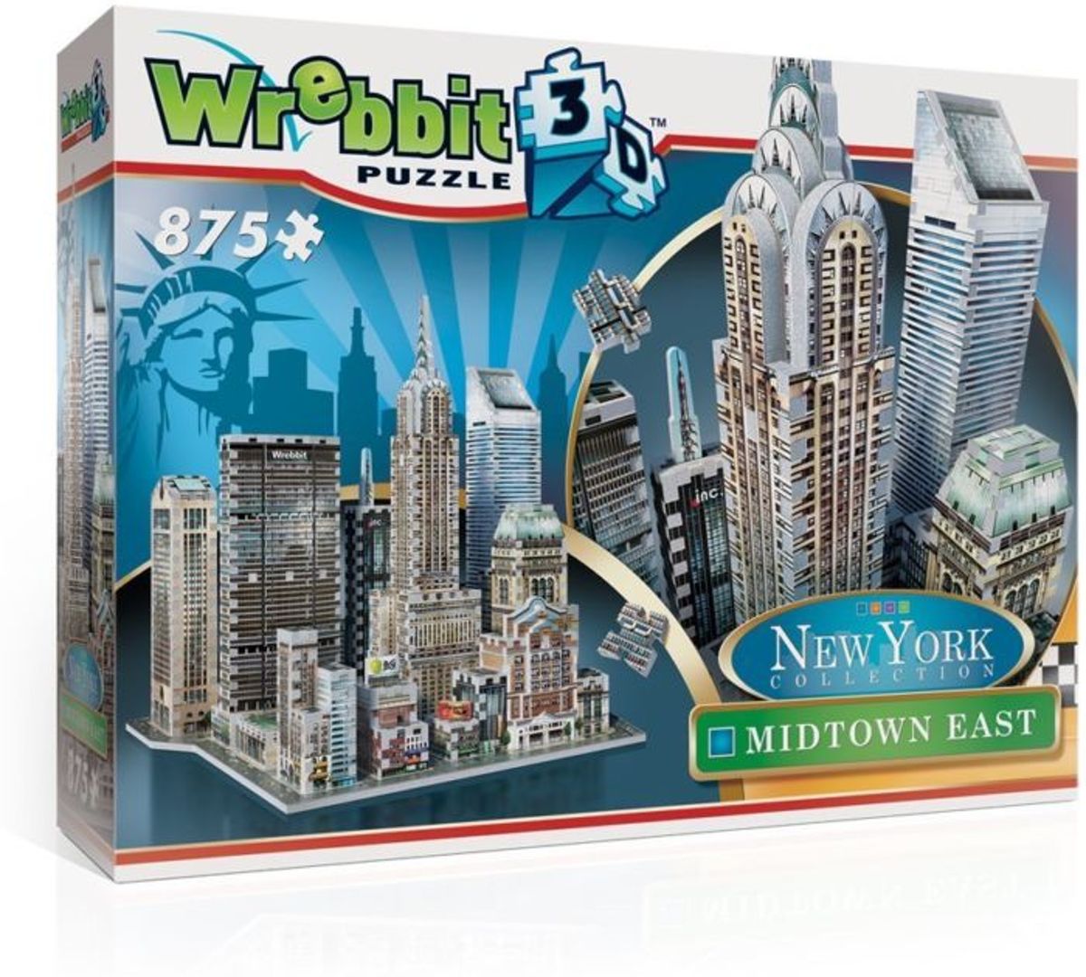 Wrebbit 3D Puzzel - New York Midtown East - 875 stukjes