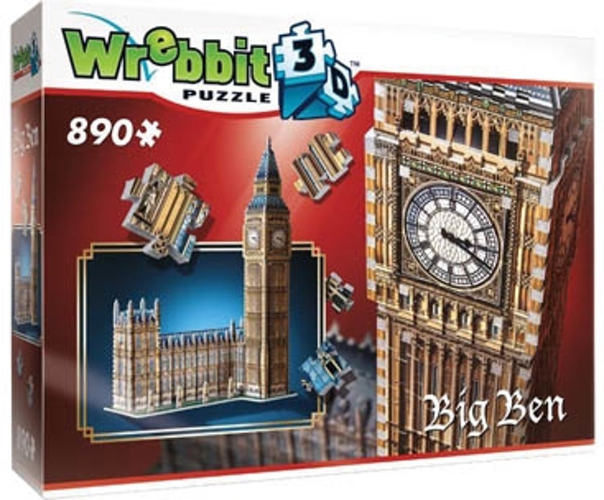 Wrebbit 3D Puzzel -London Big Ben - 890 stukjes