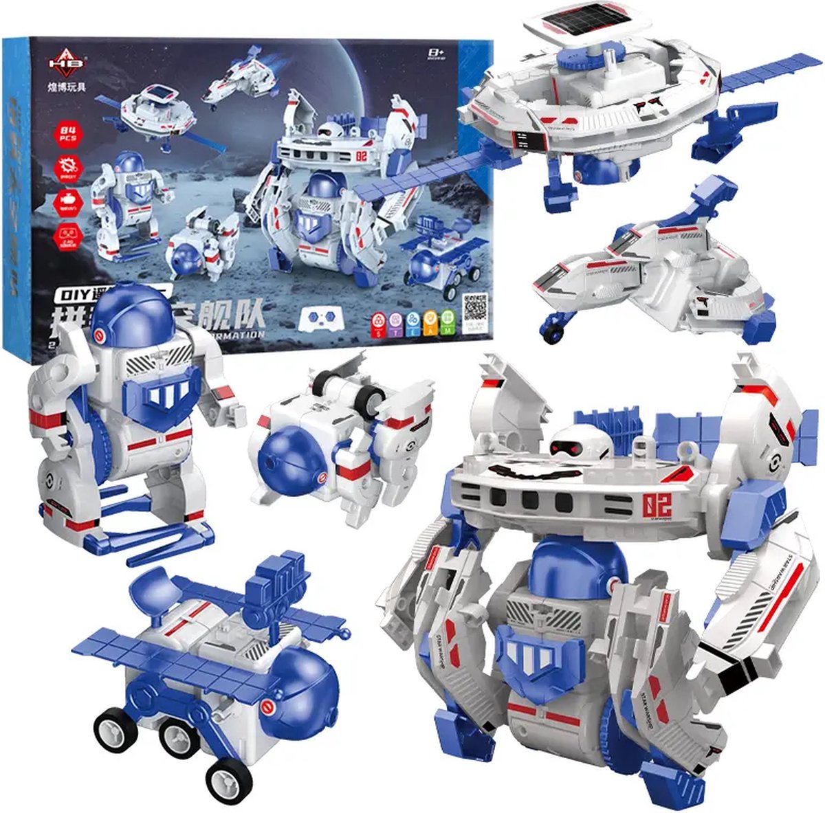 YAR City Ruimtevaart- Sonde- 6in 1- Bouwen en Transporteren