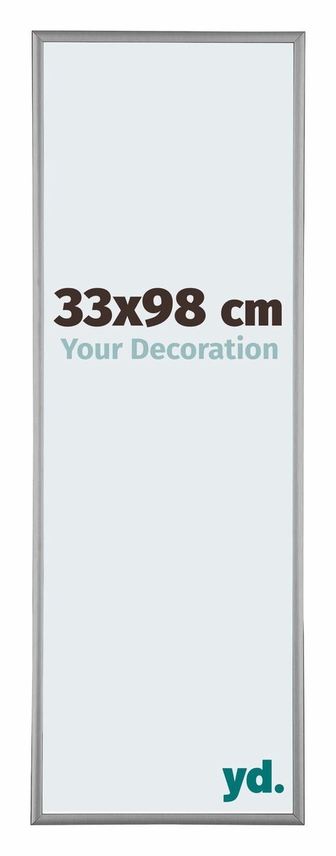 Your Decoration - Puzzellijst 33x98 cm - Platina - Puzzellijst 500-1000 stukjes - Aluminium Fotolijst - Kent