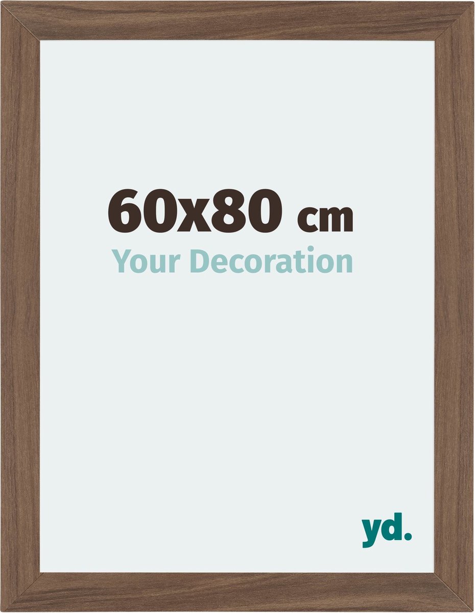 Your Decoration - Puzzellijst 60x80 cm - Walnoot Donker - Puzzellijst 1500-2000 stukjes - MDF Fotolijst - Mura