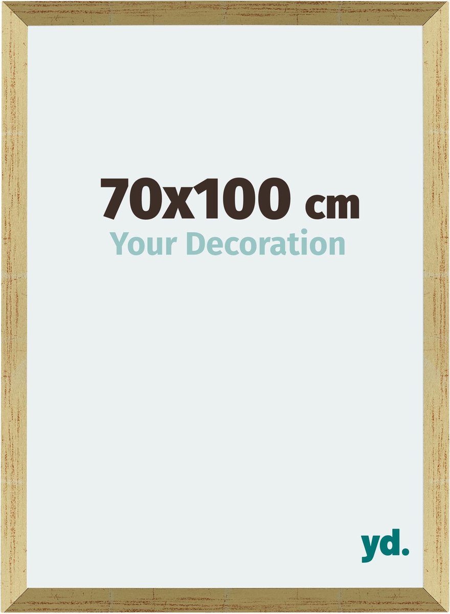 Your Decoration - Puzzellijst 70x100 cm - Goud Glans - Puzzellijst 1500-2000 stukjes - MDF Fotolijst - Mura