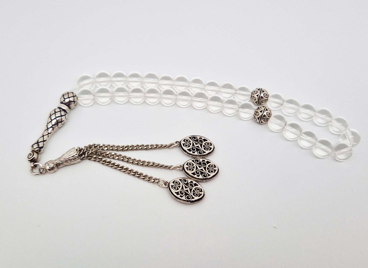 Handgemaakte Tasbih Natuursteen met   - Natuursteen 