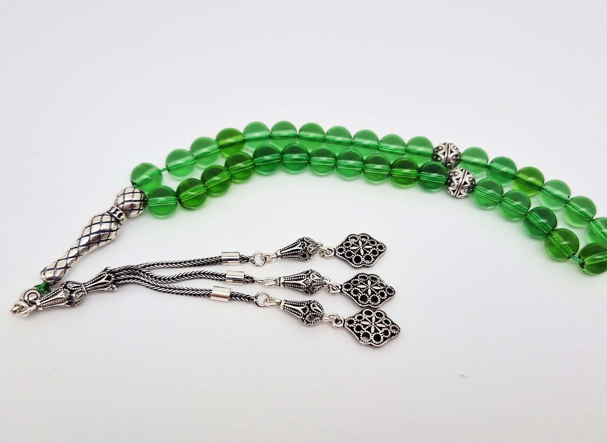 Handgemaakte Tasbih Natuursteen met   - Natuursteen 