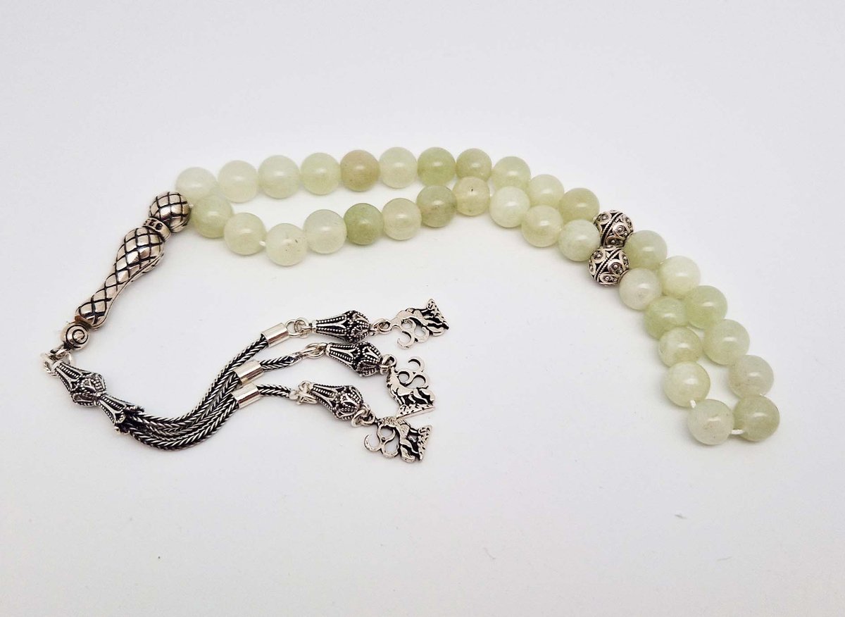 Handgemaakte Tasbih Natuursteen met   - Natuursteen 