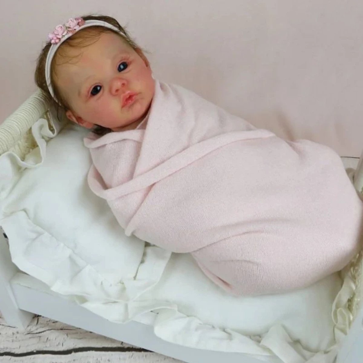 45 cm Full Body Reborn Babypop Newborn Meadow 3D Huid met zichtbare aderen Verzamelpop