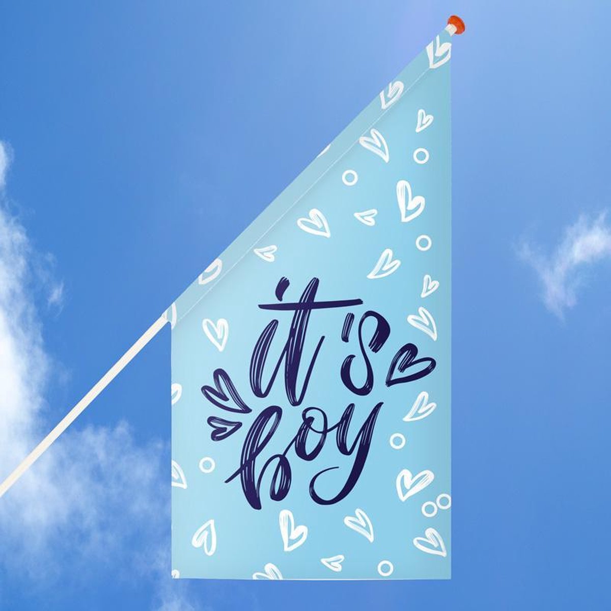 Zo Lief geboortevlag - Its a boy - Its a girl - Vlag - Kioskvlag - Geboorte - jongen - meisje - baby - kraamcadeau