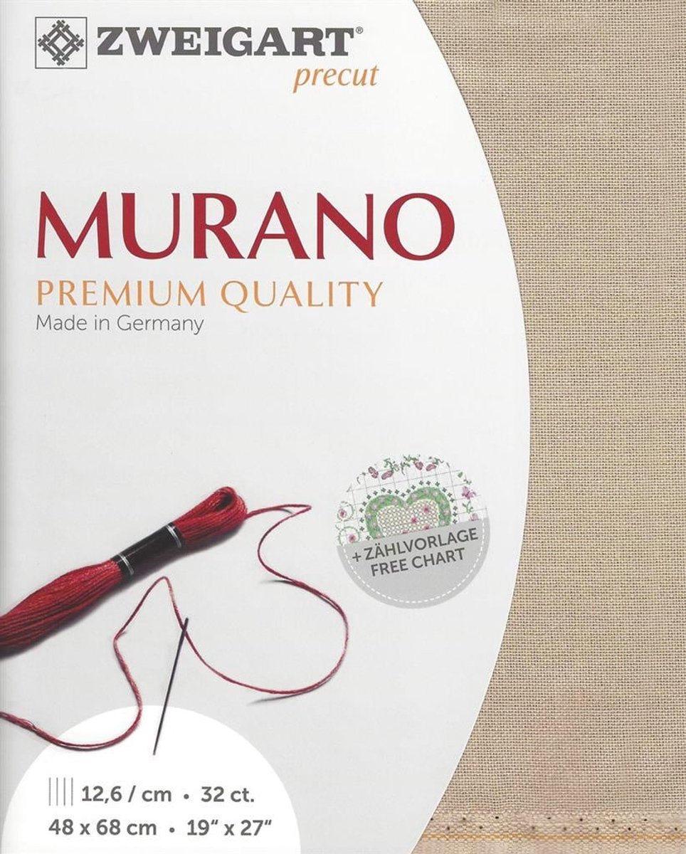 Borduurstof Murano 32counts/12.6 draadjes per cm kleur 306 taupe van Zweigart