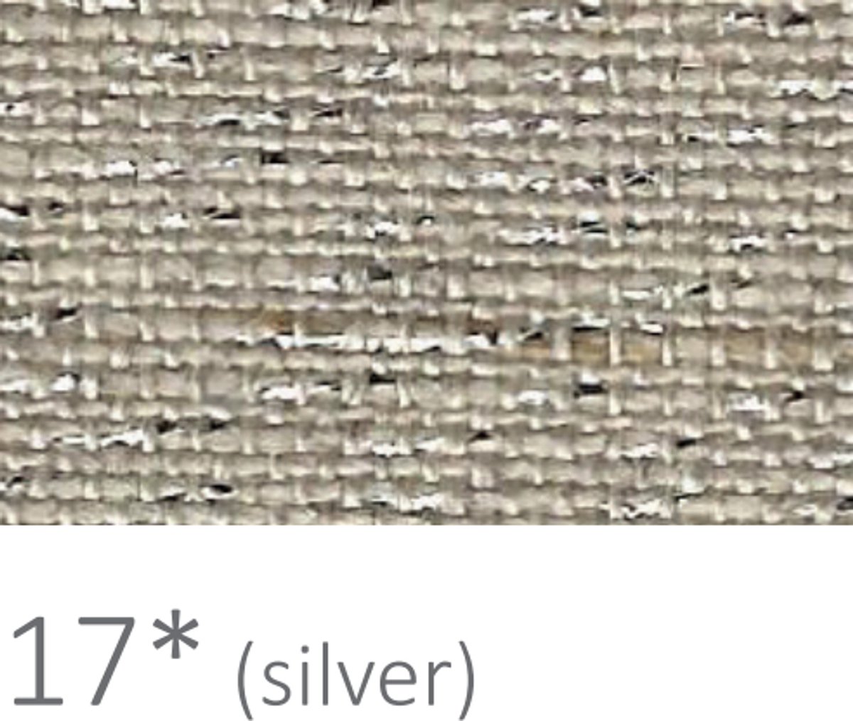 Borduurstof precut - Belfast 32ct (48 x 68 cm) - Zweigart - 100% Linnen - Taupe met Zilverdraad - 17