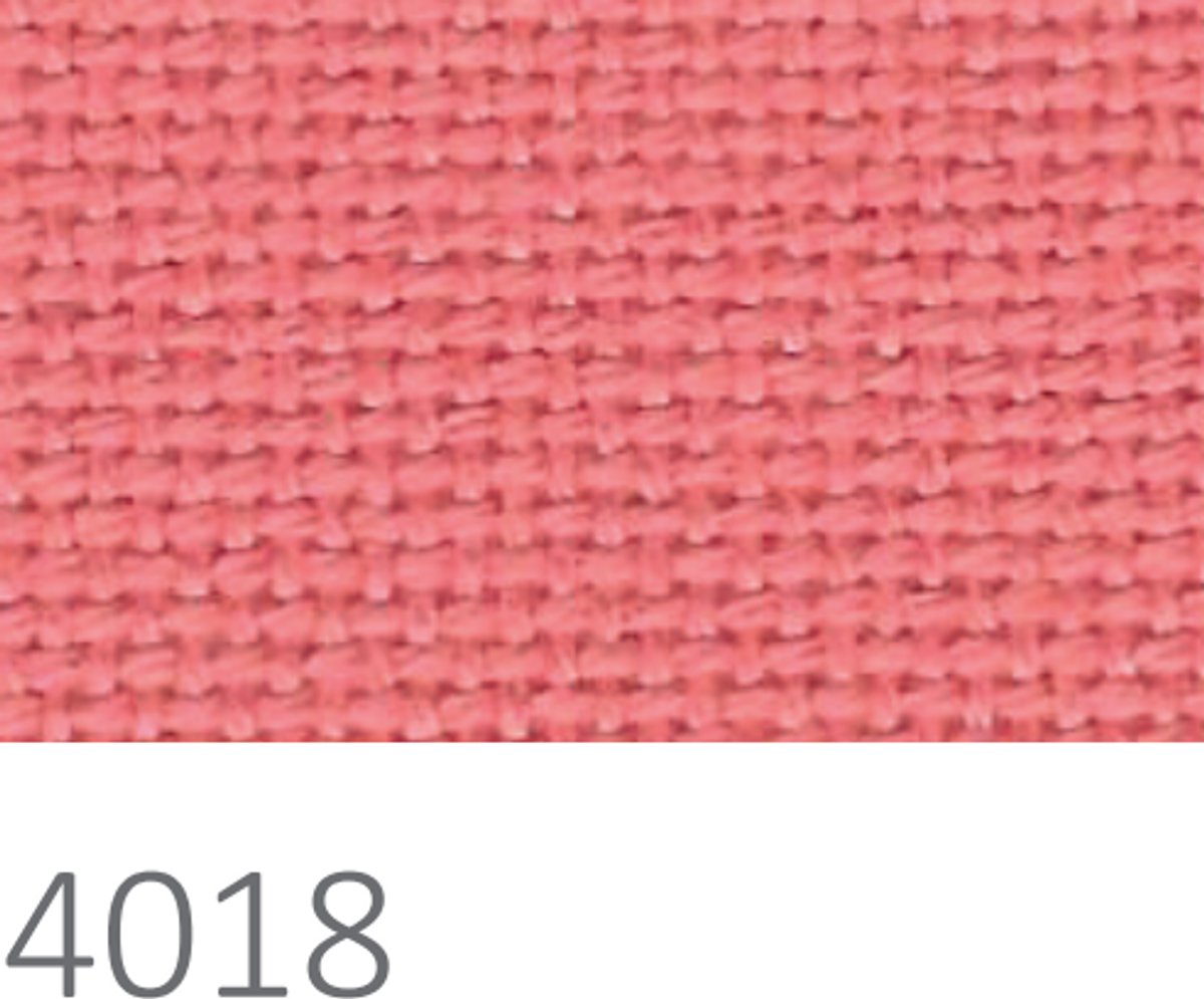 Borduurstof precut - Lugana 25ct 4018 (48 x 68 cm) - Zweigart - Coral