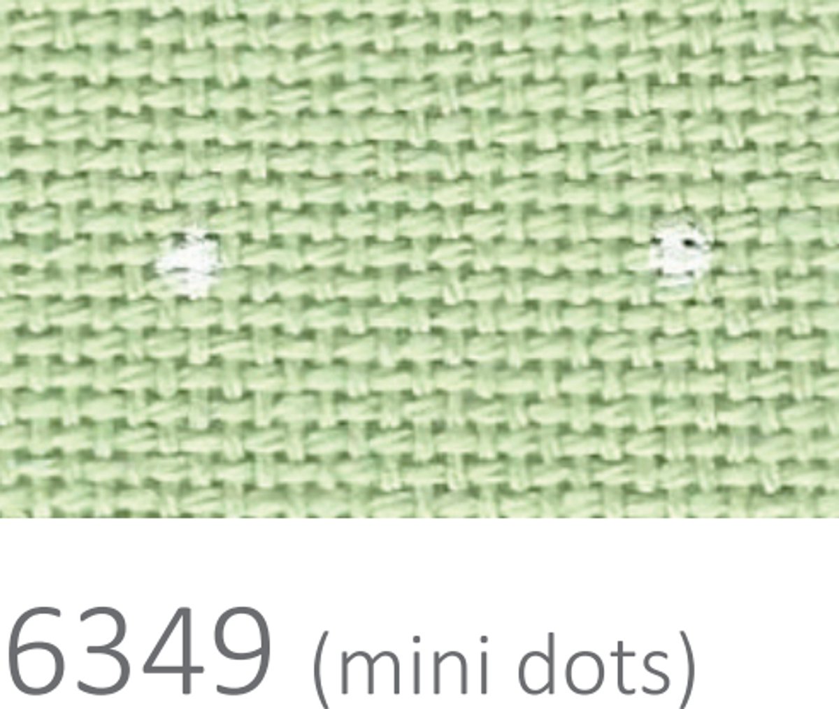 Borduurstof precut - Lugana 25ct 6349 (48 x 68 cm) - Zweigart - Mini Dots Green