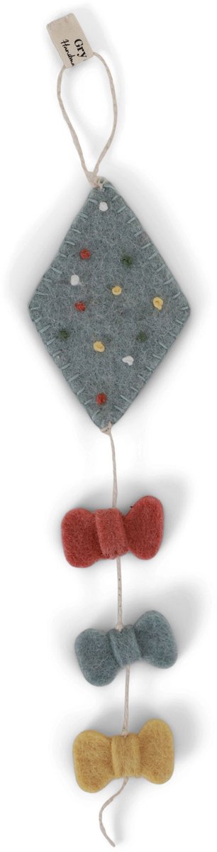 Vilten Vlieger - Gry & Sif - Babykamer Decoratie - Vilten Hanger - Kraamcadeau Brievenbus