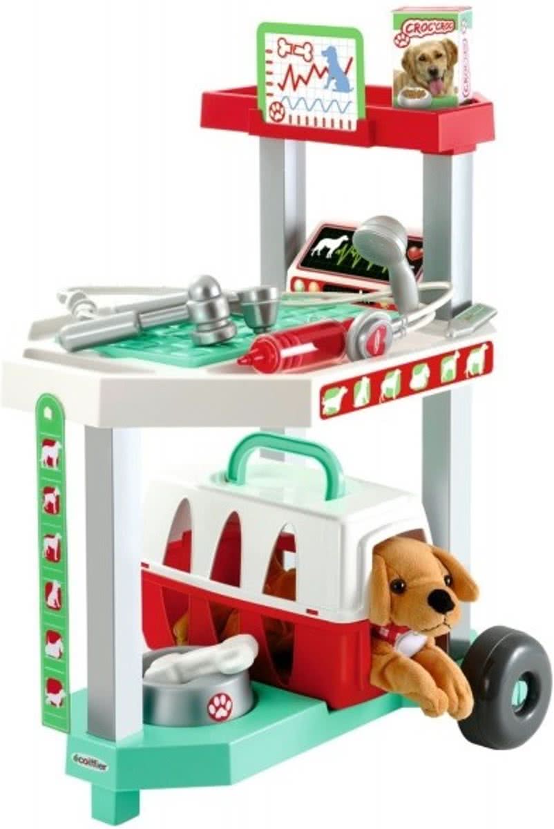 écoiffier Medical: Dierenkliniek Trolley 37 X 32 X 51 Cm