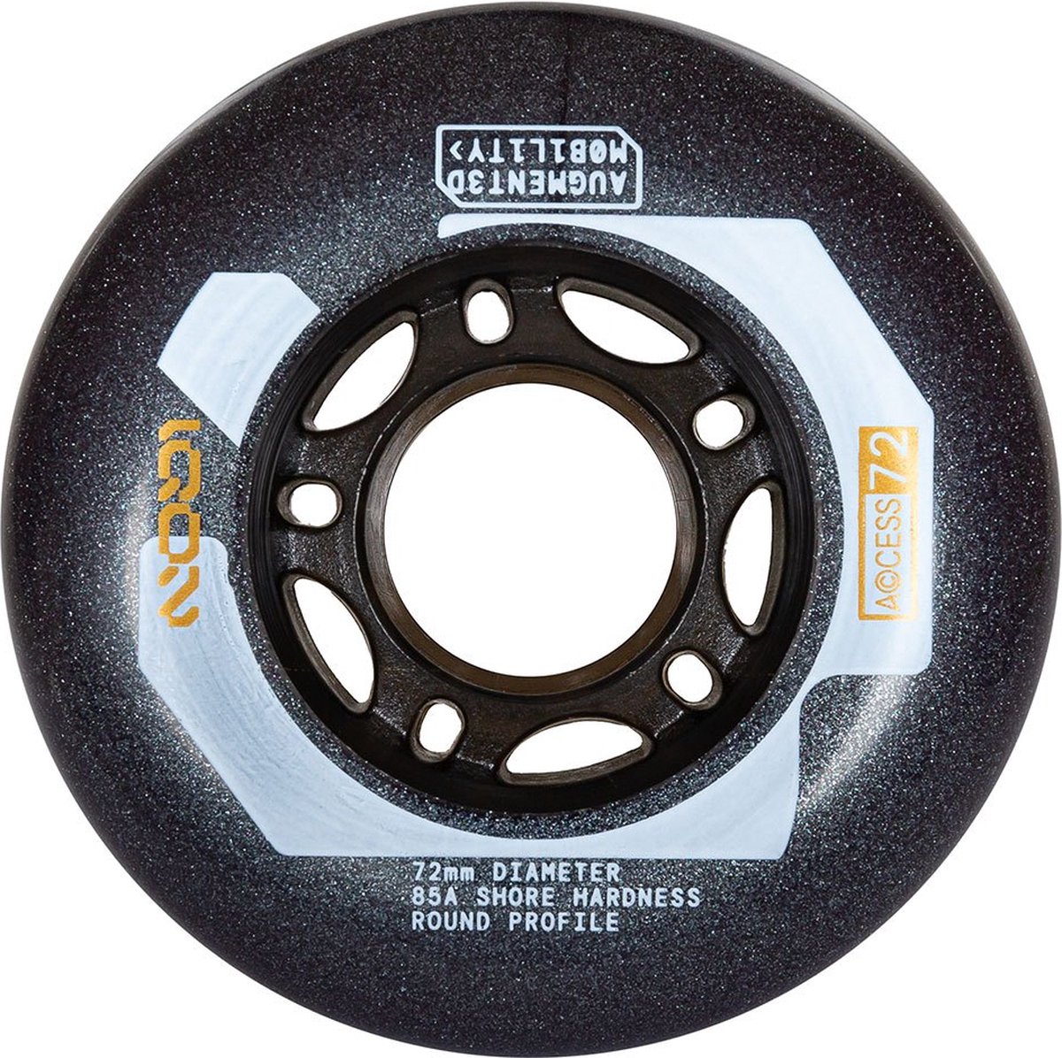 Iqon Access 72 85a Schaatswielen 4 Eenheden Goud 72 mm