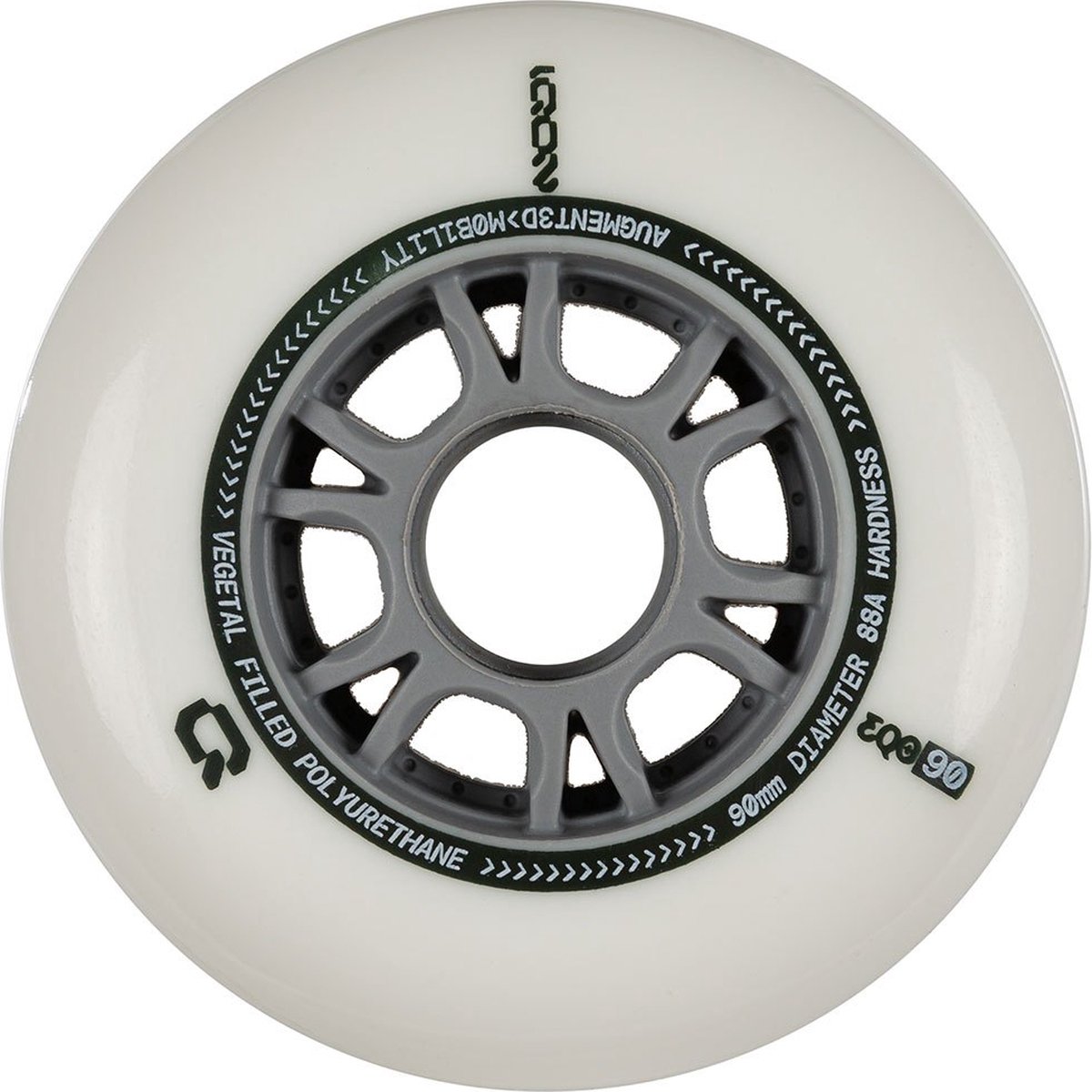 Iqon Eqo 90 88a Schaatswielen 4 Eenheden Goud 90 mm