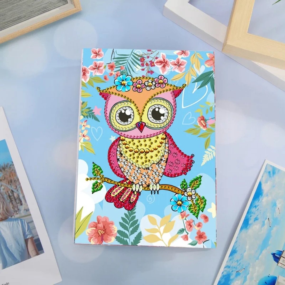 Diamond Painting - Fotoboekje - Albumhoezen - Fotoalbum - Uil