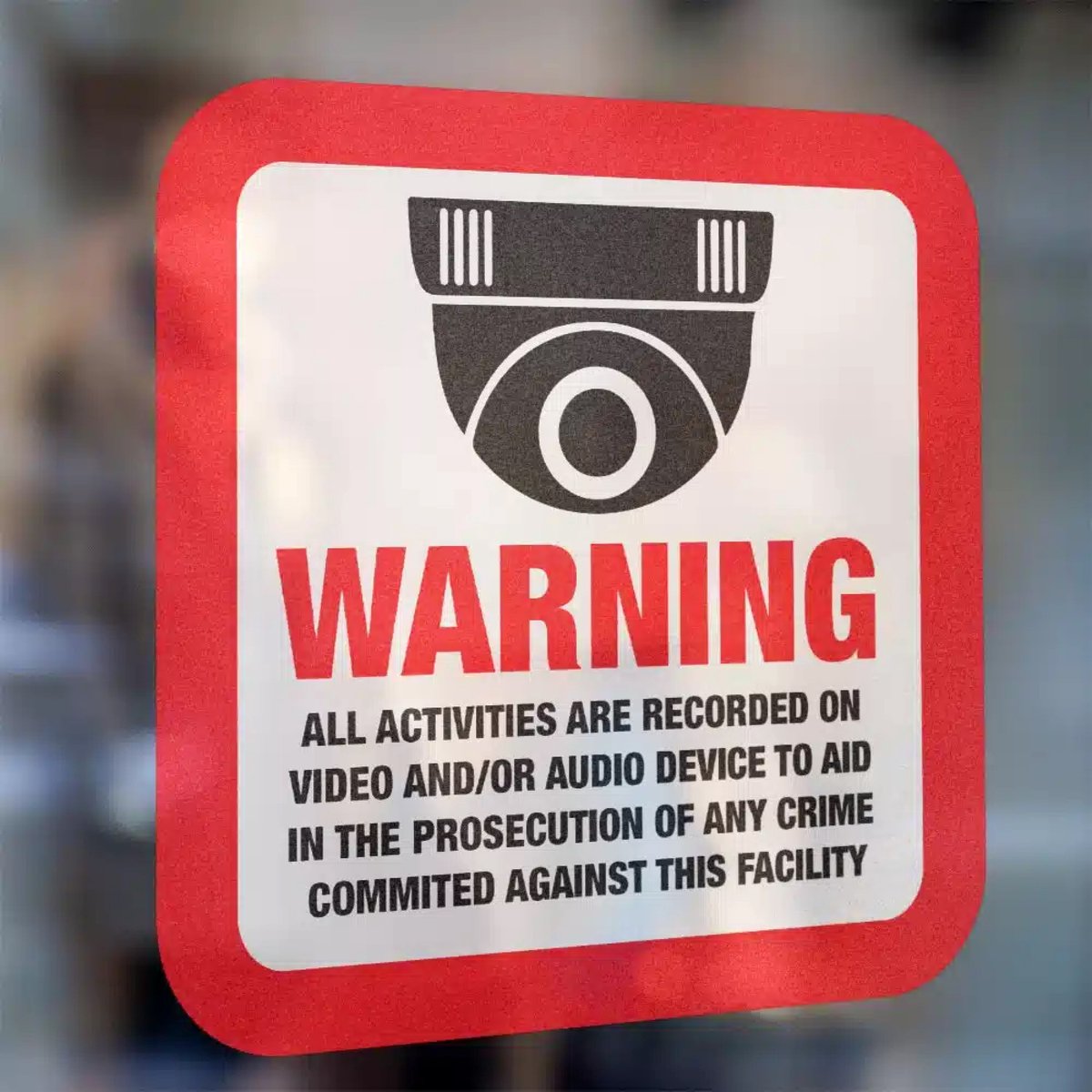 Alle Activiteiten Worden Opgenomen Sticker Engels - Set van 3 Stickers - 5,3 x 5,3 cm