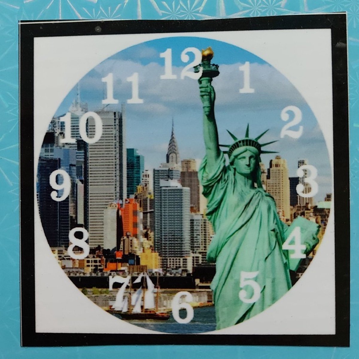 Diamond Painting klok - Klok om te painten - Vrijheidsbeeld