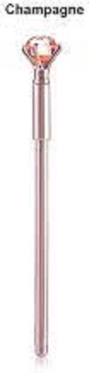 Diamond painting pen - Metal - prachtig afgewerkt met diamant - Champagne