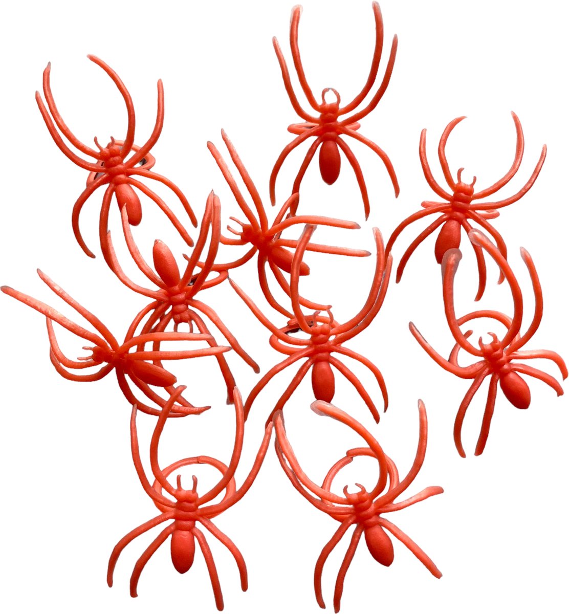 Halloween - Ringen - Spin - 10 stuks - Verkleedassecoire - Carnaval - Fopartikel - Spin Ring