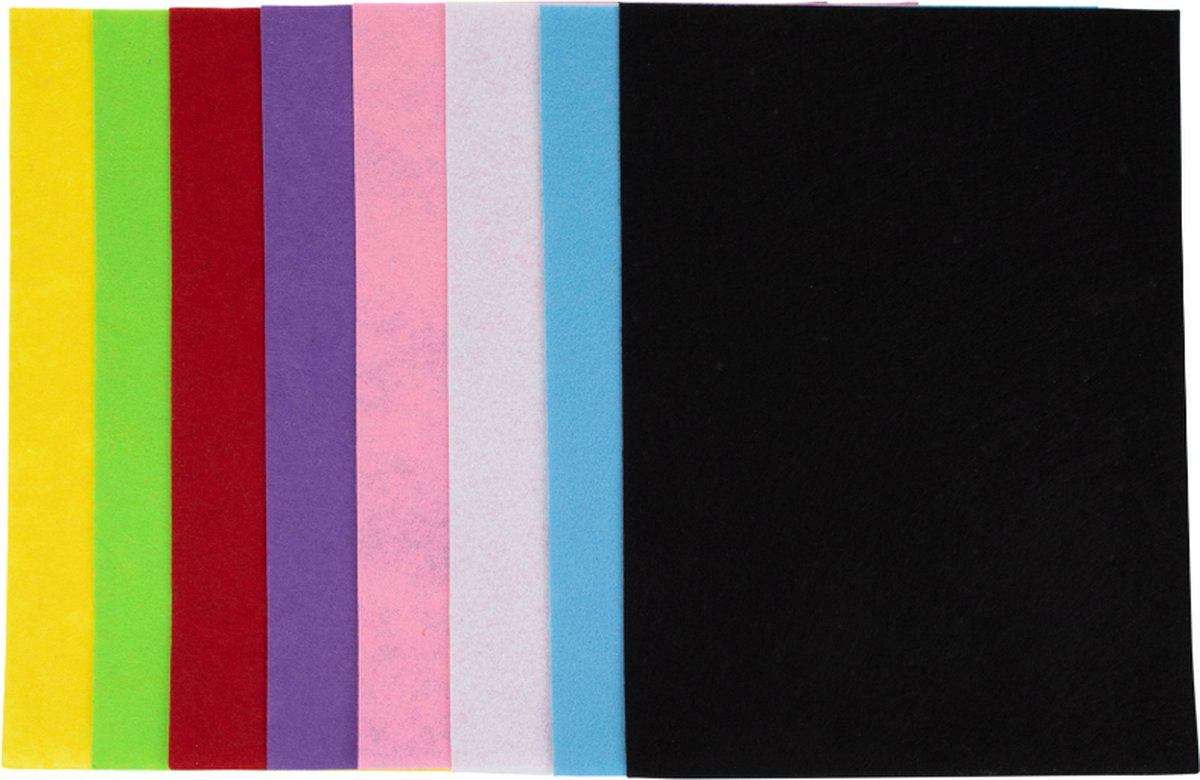 Knutselen - Knutselvellen Vilt - Hobbypapier - Knutselpapier - Vilt papier- 8stuks.